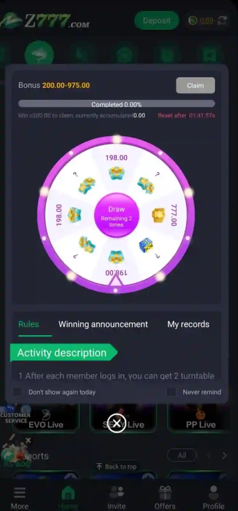 Z777 App
